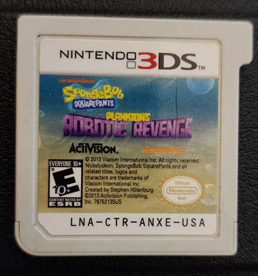 SpongeBob: Plankton’s Robotic Revenge – Nintendo 3DS (Used, Cartridge Only, Tested & Working)